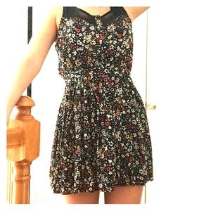 Black Floral Fall Dress